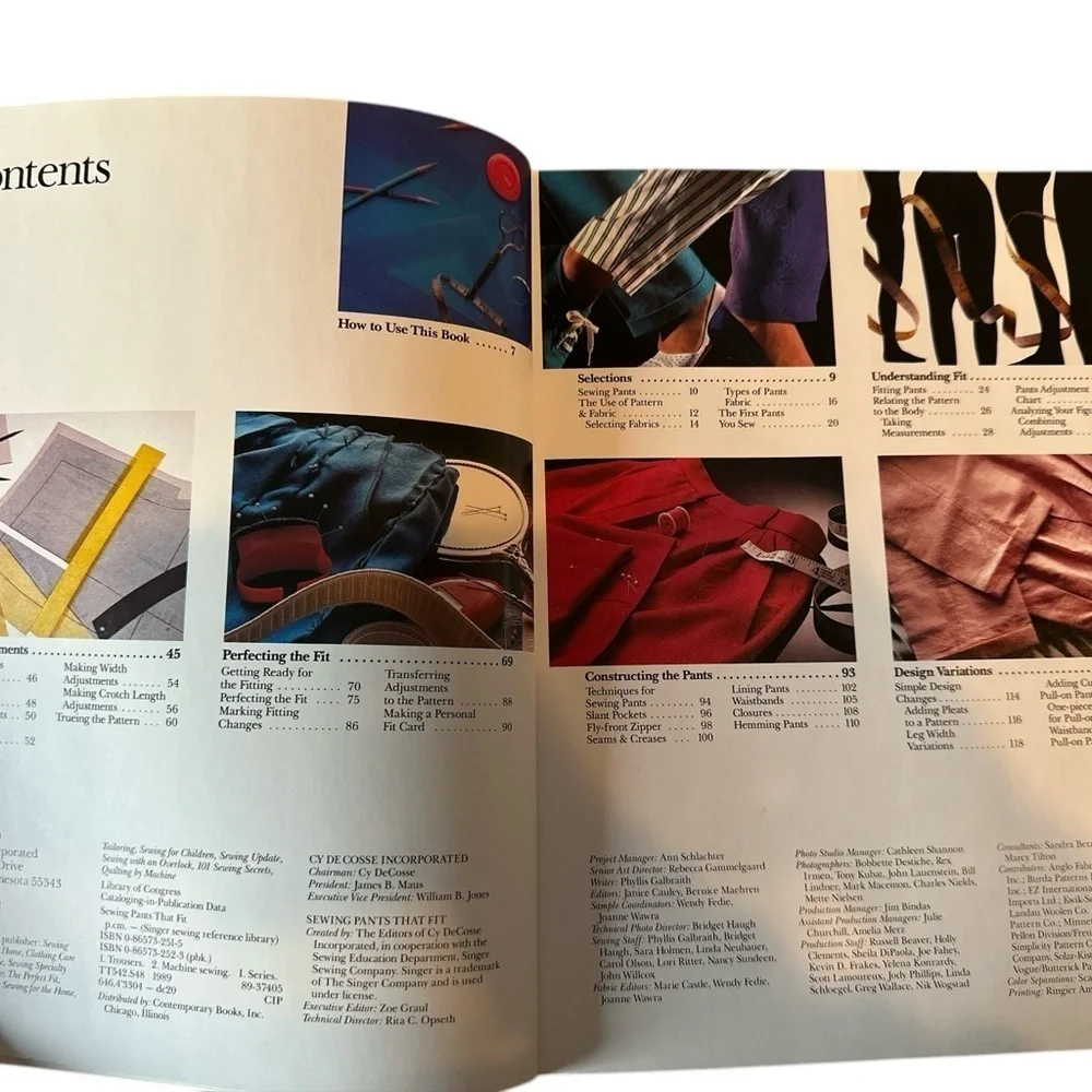 New Singer Sewing Reference Library Lot Of 2 Sewing For Children/Pants That Fit